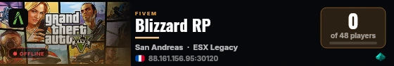 Blizzard RP live status badge