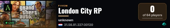London City RP live status badge