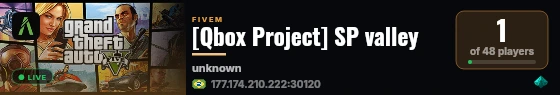 [Qbox Project] SP valley live status badge