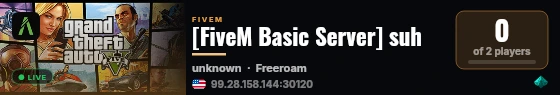 [FiveM Basic Server] suh live status badge