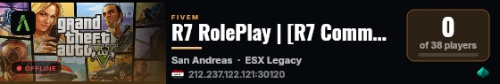 R7 RolePlay | [R7 Commuinty] live status badge