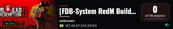 [FDB-System RedM Build] STEEL live status badge