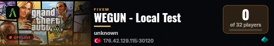WEGUN - Local Test live status badge