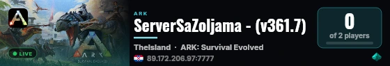 ServerSaZoljama - (v361.7) live status badge
