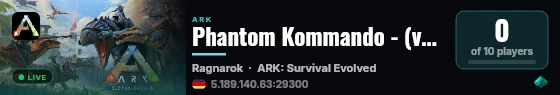 Phantom Kommando - (v361.7) live status badge