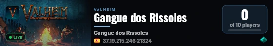 Gangue dos Rissoles live status badge