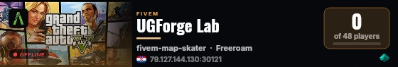 UGForge Lab live status badge