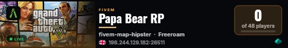 Papa Bear RP live status badge