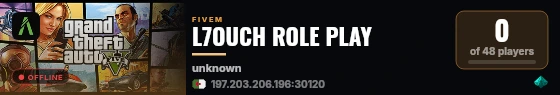 L7OUCH ROLE PLAY live status badge
