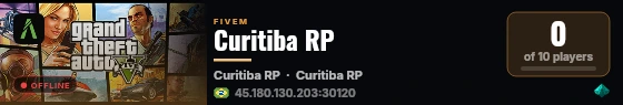Curitiba RP live status badge
