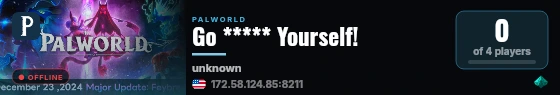 Go ***** Yourself! live status badge