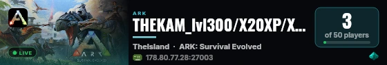 THEKAM_lvl300/X20XP/X10Harvest/X20Tame_KSA - (v361.7) live status badge