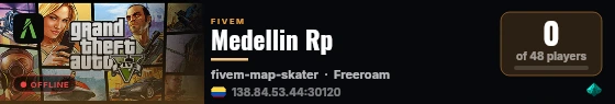 Medellin Rp live status badge