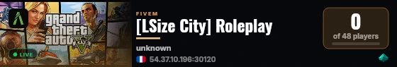 [LSize City] Roleplay live status badge