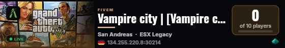 Vampire city | [Vampire city] live status badge