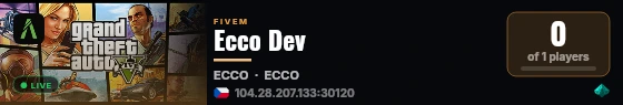 Ecco Dev live status badge