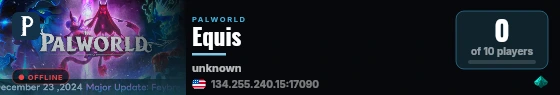 Equis live status badge