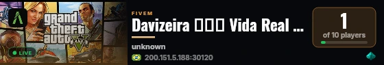Davizeira ▬↭🡺 Vida Real 🡸↭▬▬▬▬ live status badge