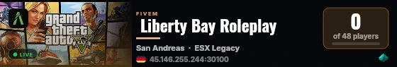  Liberty Bay Roleplay live status badge