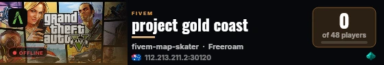 project gold coast live status badge