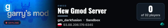 New Gmod Server live status badge