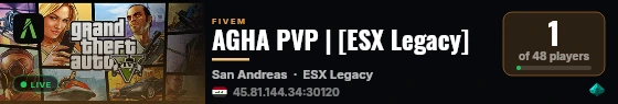 AGHA PVP | [ESX Legacy] live status badge