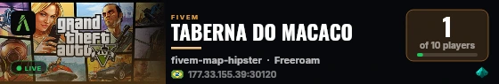 TABERNA DO MACACO live status badge