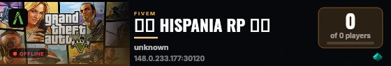 🇪🇸 HISPANIA RP 🇪🇸 live status badge