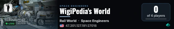 WigiPedia's World live status badge