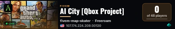AI City [Qbox Project] live status badge