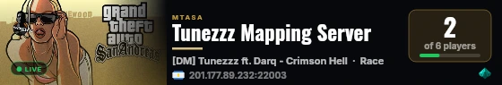 Tunezzz Mapping Server live status badge