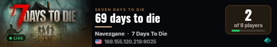 69 days to die live status badge