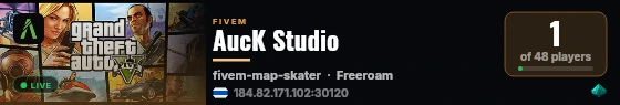 AucK Studio live status badge