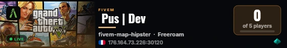  Pus | Dev live status badge