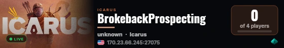 BrokebackProspecting live status badge