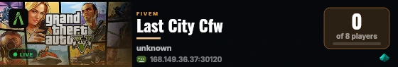 Last City Cfw live status badge