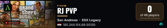 RJ PVP live status badge