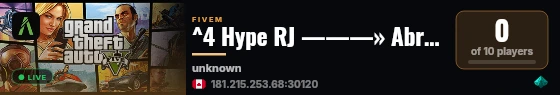 ^4 Hype RJ ———» Abriu HOJE live status badge