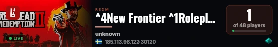 New Frontier Roleplay | DEV | Coming soon!  live status badge