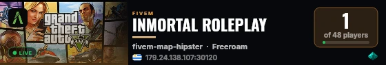 INMORTAL ROLEPLAY live status badge