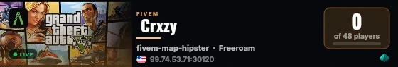  Crxzy live status badge