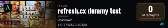 refresh.cx dummy test live status badge
