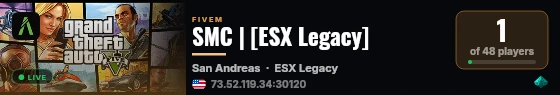 SMC | [ESX Legacy] live status badge