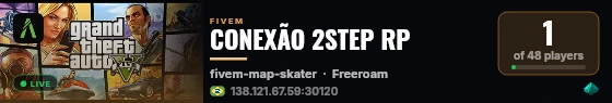 CONEXÃO 2STEP RP live status badge