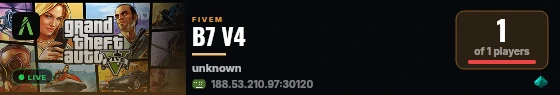 B7 V4 live status badge