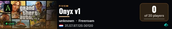 Onyx v1 live status badge