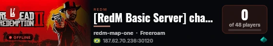 [RedM Basic Server] change-me live status badge
