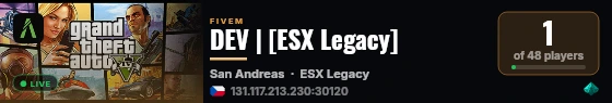 DEV | [ESX Legacy] live status badge