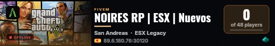 NOIRES RP | ESX | Nuevos live status badge