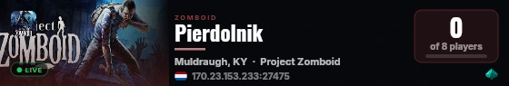 Pierdolnik live status badge
